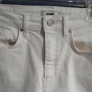 MAVI WHITE JEANS, ANIKA CROP FLARES, 29X27
